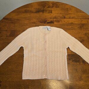 Lydia Jane 100% Pink Cashmere Cardigan Girl's (3T)